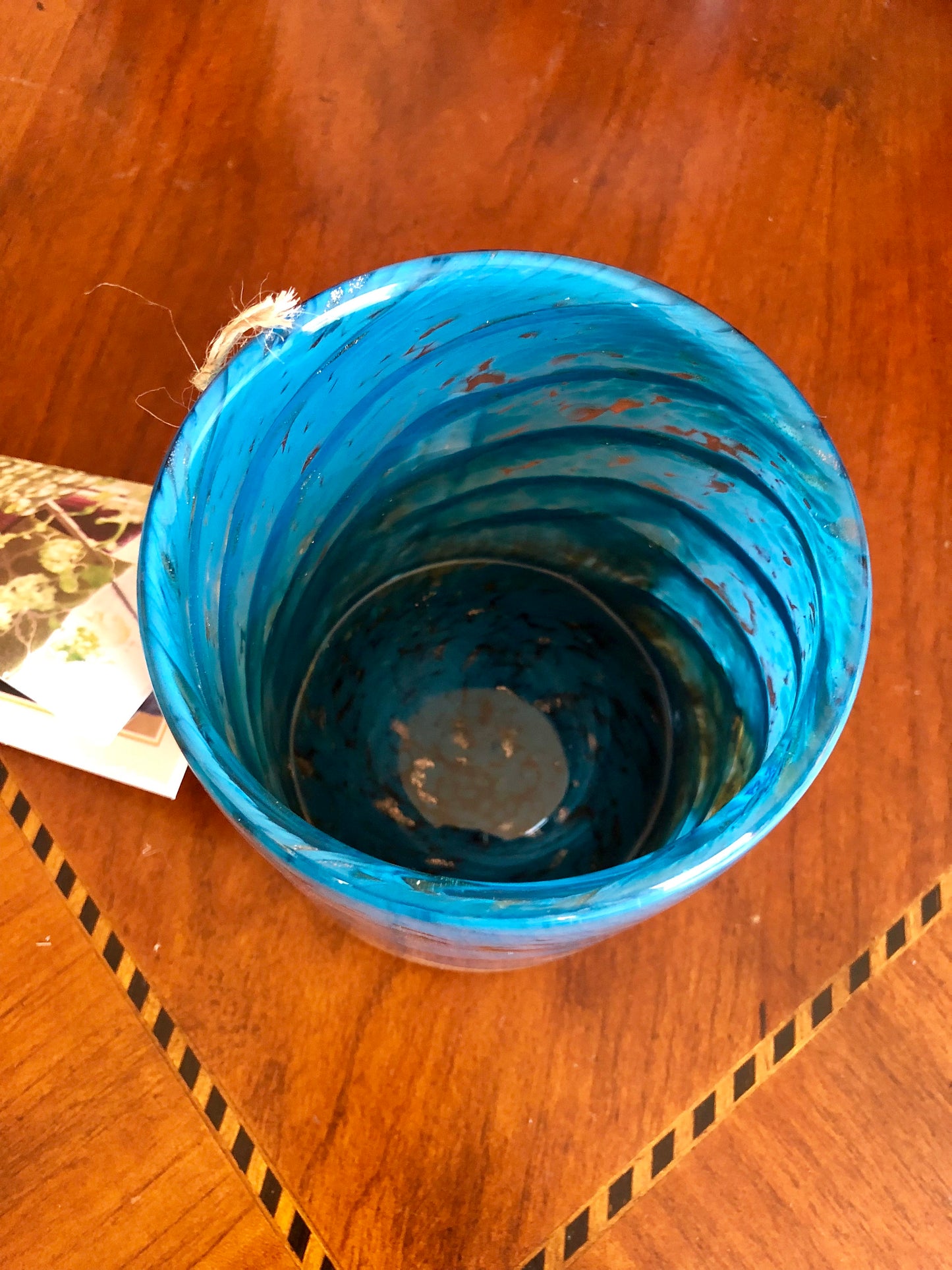 Free US Shipping~ Set of 2, 4.5" Succulent Planter, Handblown Art Glass Planter Wave Collection