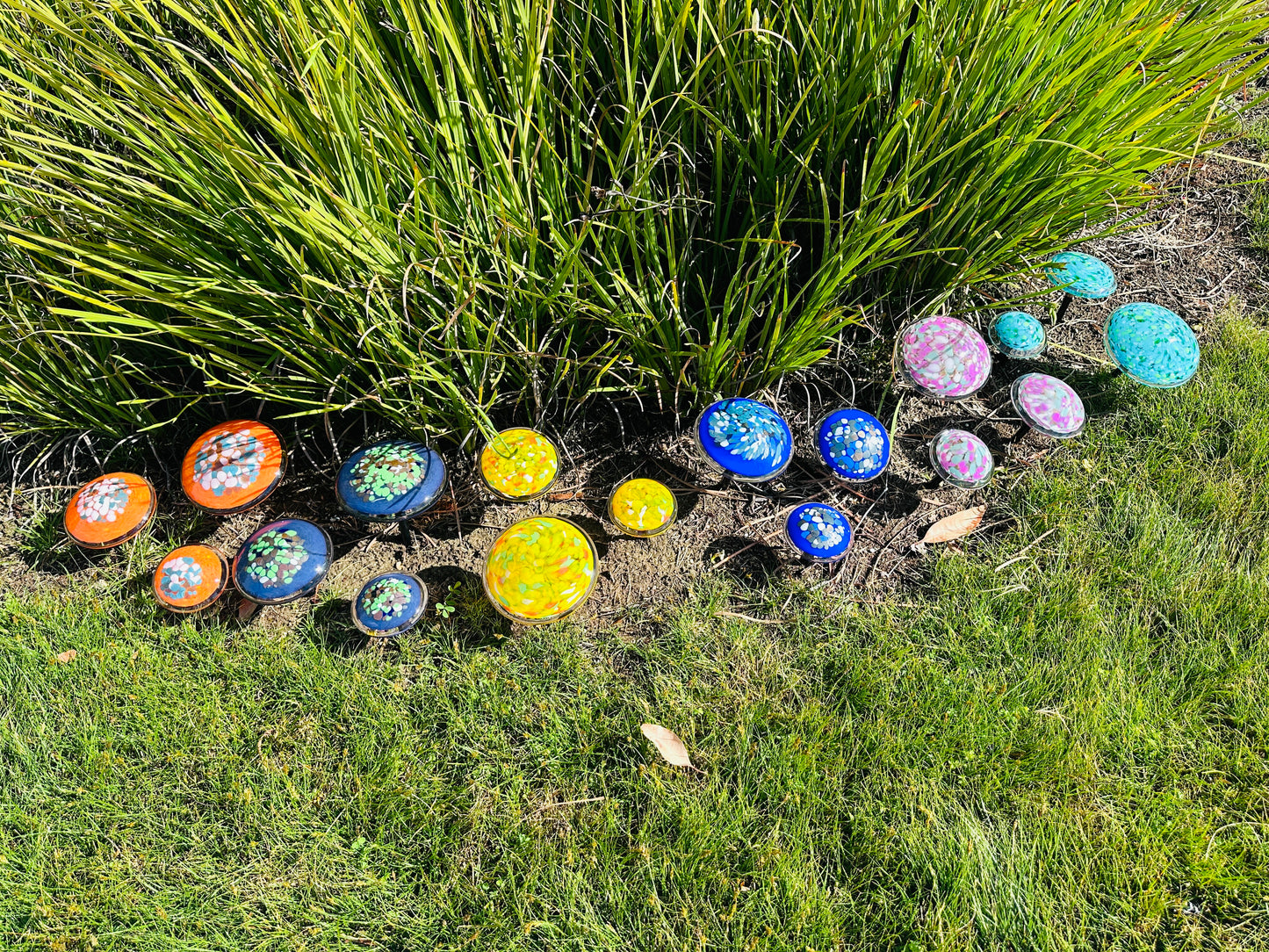 Chihuly inspired Art Glass Mushrooms (3 size)