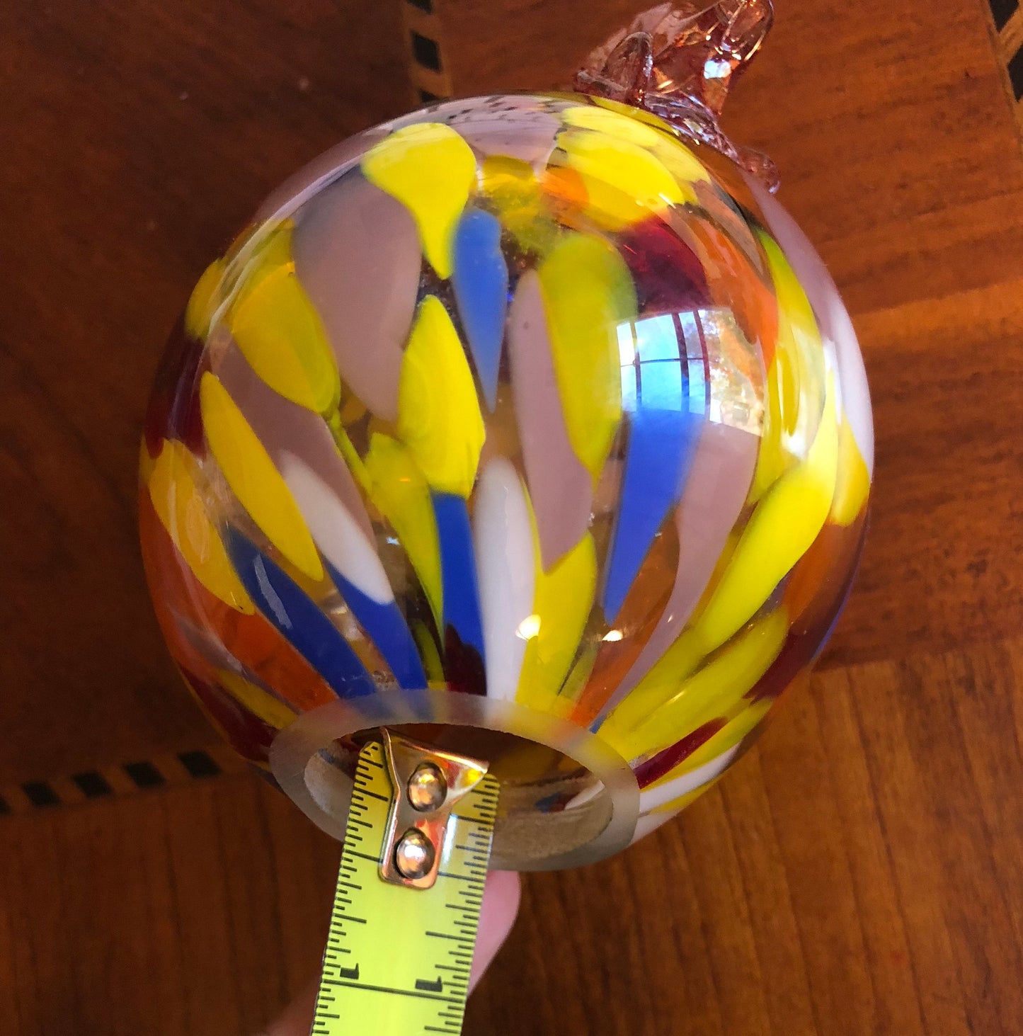 Set of 2 handmade art glass LED Solar path garden lights Garden Stake Sun Catcher Statue Figurine-Rooster Sun Catcher-Red/Multi