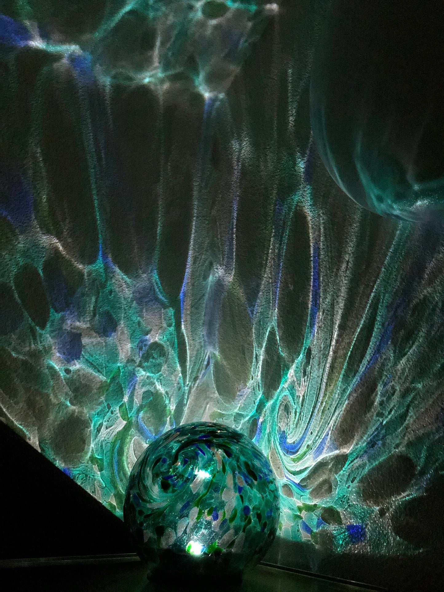 6"/10" Solar LED Gaze Ball/Garden/Pathway Light/Patio Table Light/Sun Cather/Art Glass Green&Gold Glitter